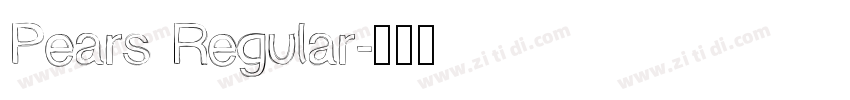 Pears Regular字体转换